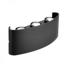 Світильник настінний фасадний світлодіодний HOROZ ELECTRIC "PROTON-6" 6W LED 4200K (нейтральне світло) чорний