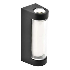 Світильник настінний фасадний світлодіодний HOROZ ELECTRIC "VECTOR-12" 12W LED 4200K (нейтральне світло) чорний