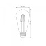 Изображение LED лампа TITANUM Filament ST64 6W E27 2200K бронза ИМ Light-Deco 2 