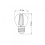 Зображення LED лампа TITANUM Filament G45 4W E27 4100K ИМ Light-Deco 2 
