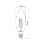 Изображение LED лампа TITANUM Filament C37 4W E14 2200K бронза ИМ Light-Deco 2 