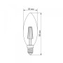 Изображение LED лампа TITANUM Filament C37 4W E14 4100K ИМ Light-Deco 2 