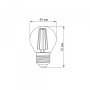 Изображение LED лампа TITANUM Filament G45 4W E27 2200K бронза ИМ Light-Deco 2 