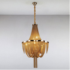 Люстра підвісна кришталева Light House LS-13347-8S GOLD золото