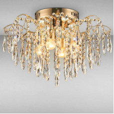 Люстра кришталева стельова Light House SRS-16214/4+4 золото