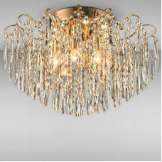 Люстра кришталева стельова Light House SRS-16214/8+8 золото