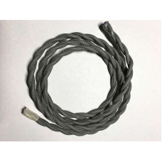 AMP кабель текстильний звитий 2x0.75 gray AMP кабель текстильний звитий 2x0.75 gray