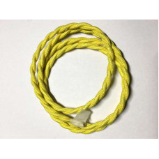 AMP кабель текстильний звитий 2x0.75 yellow AMP кабель текстильний звитий 2x0.75 yellow