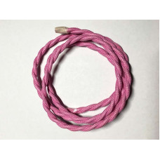 AMP кабель текстильний звитий 2x0.75 pink AMP кабель текстильний звитий 2x0.75 pink