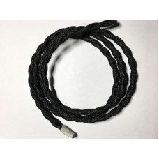 AMP кабель текстильний звитий 2x0.75 black AMP кабель текстильний звитий 2x0.75 black