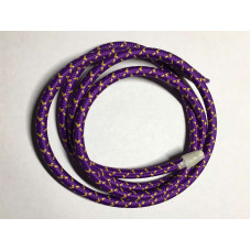 AMP кабель текстильний зигзаг 2x0.75 purple+yellow AMP кабель текстильний зигзаг 2x0.75 purple+yellow
