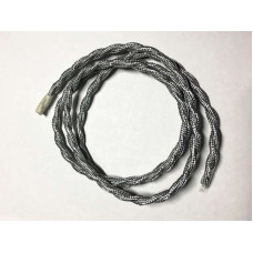 AMP кабель текстильний звитий 2x0.75 silver AMP кабель текстильний звитий 2x0.75 silver