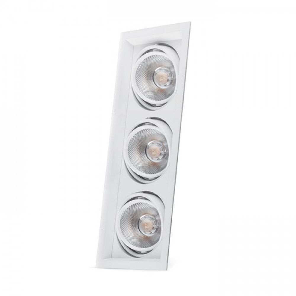 Зображення Карданный светильник Feron AL203 3xCOB 12W белый ИМ Light-Deco 