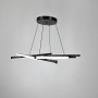 Зображення Чорна Led люстра із регульованим підвісним корпусом Ø 90 см ИМ Light-Deco 