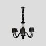 Зображення Класична люстра з чорною екошкірою на 6 ламп Ø65 см ИМ Light-Deco 5 