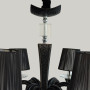 Зображення Класична люстра з чорною екошкірою на 6 ламп Ø65 см ИМ Light-Deco 3 