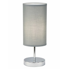 Настільна лампа з абажуром Light House SRS-20000/1T CR+GREY хром, сірий абажур