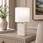 Изображение Настольная лампа с абажуром Light House SRS-20904 белая ИМ Light-Deco 
