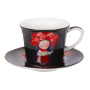 Зображення Чашка кавова порцелянова з блюдцем Lefard "Україночка" 75мл (924-669) ИМ Light-Deco 