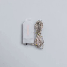 Светодиодная гирлянда Роса 3 метра на батарейках 30 led нить на белом проводе мультиколор 30L3MWML