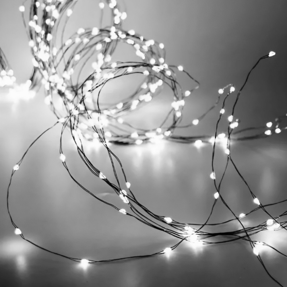 Изображение Гирлянда светодиодная конский хвост GarlandoPro 200LED Роса 2м 10 линий Белый 1733011W ИМ Light-Deco 1 