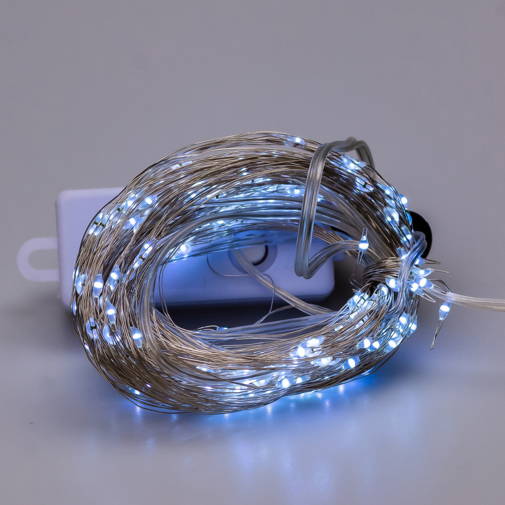 Изображение Гирлянда светодиодная конский хвост GarlandoPro 200LED Роса 2м 10 линий Белый 1733011W ИМ Light-Deco 6 