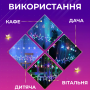 Изображение Гирлянда штора светодиодная занавес звездочки елочки 120 LED динамическая 10 фигур на окно новогодняя 220В Мультиколор ИМ Light-Deco 1 