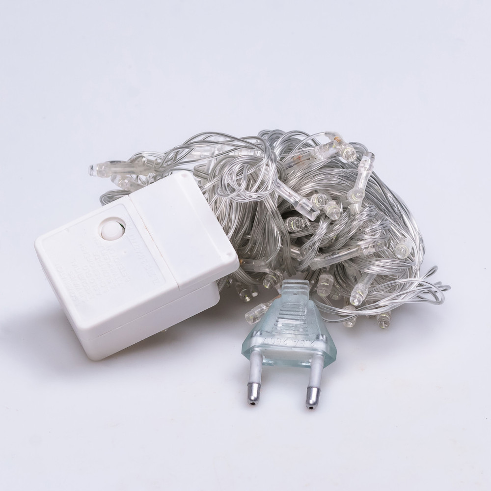 Изображение Гирлянда нить светодиодная GarlandoPro 50 LED 6м 8 режимов гирлянда новогодняя Белый W100LEDW ИМ Light-Deco 7 