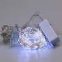 Изображение Гирлянда штора светодиодная GarlandoPro 200LED Роса 3х3м 8 режимов 10 нитей гирлянда роса на ёлке Белый 173307W ИМ Light-Deco 1 
