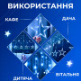 Изображение Гирлянда штора 3х0,7 м Звезды на 108 LED лампочек светодиодная 6 больших и 6 маленьких звезд 9 В 8 режимов 1733054BL ИМ Light-Deco 2 