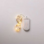 Изображение Светодиодная гирлянда Роса 3 метра на батарейках 30 led нить на белом проводе желтая 30L3MWY ИМ Light-Deco 5 