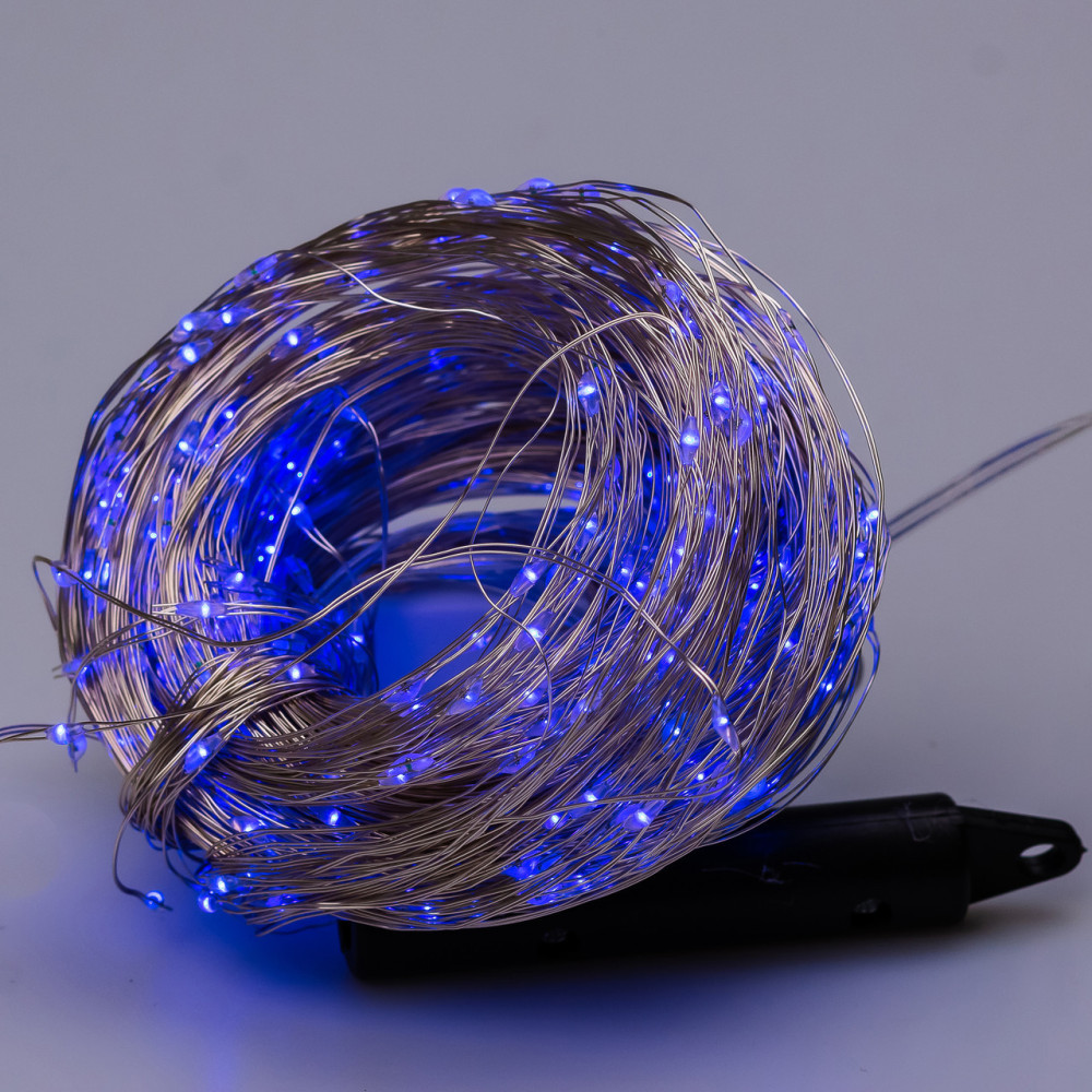 Изображение Гирлянда светодиодная конский хвост GarlandoPro 600LED Роса 20 линий 8 режимов 3м конский хвост гирлянда Синий 1733014BL ИМ Light-Deco 6 