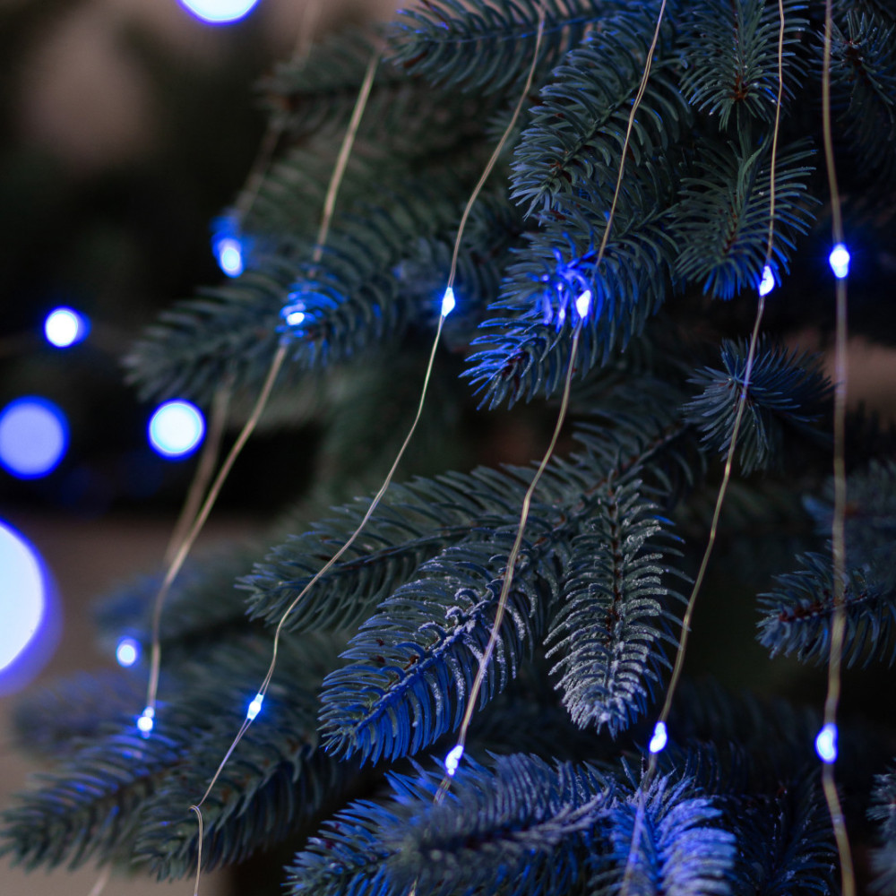 Изображение Гирлянда светодиодная конский хвост GarlandoPro 600LED Роса 20 линий 8 режимов 3м конский хвост гирлянда Синий 1733014BL ИМ Light-Deco 9 
