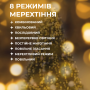 Изображение Гирлянда Конский хвост 2 м 10 линий на 200 led лампочек на медном проводе girlyanda электрическая от сети Желтая ИМ Light-Deco 2 