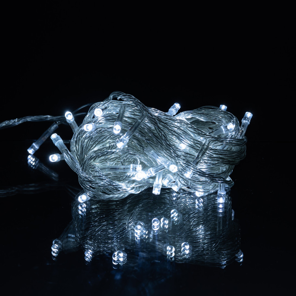 Изображение Новогодняя комнатная гирлянда нить 6 м 50 LED белый провод Белый W50LED6MWW ИМ Light-Deco 2 