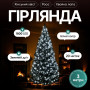 Изображение Гирлянда Конский хвост Мишура 1800 LED 20 нитей 3 м зеленая, белый GarlandoPro D1800L3MGW ИМ Light-Deco 