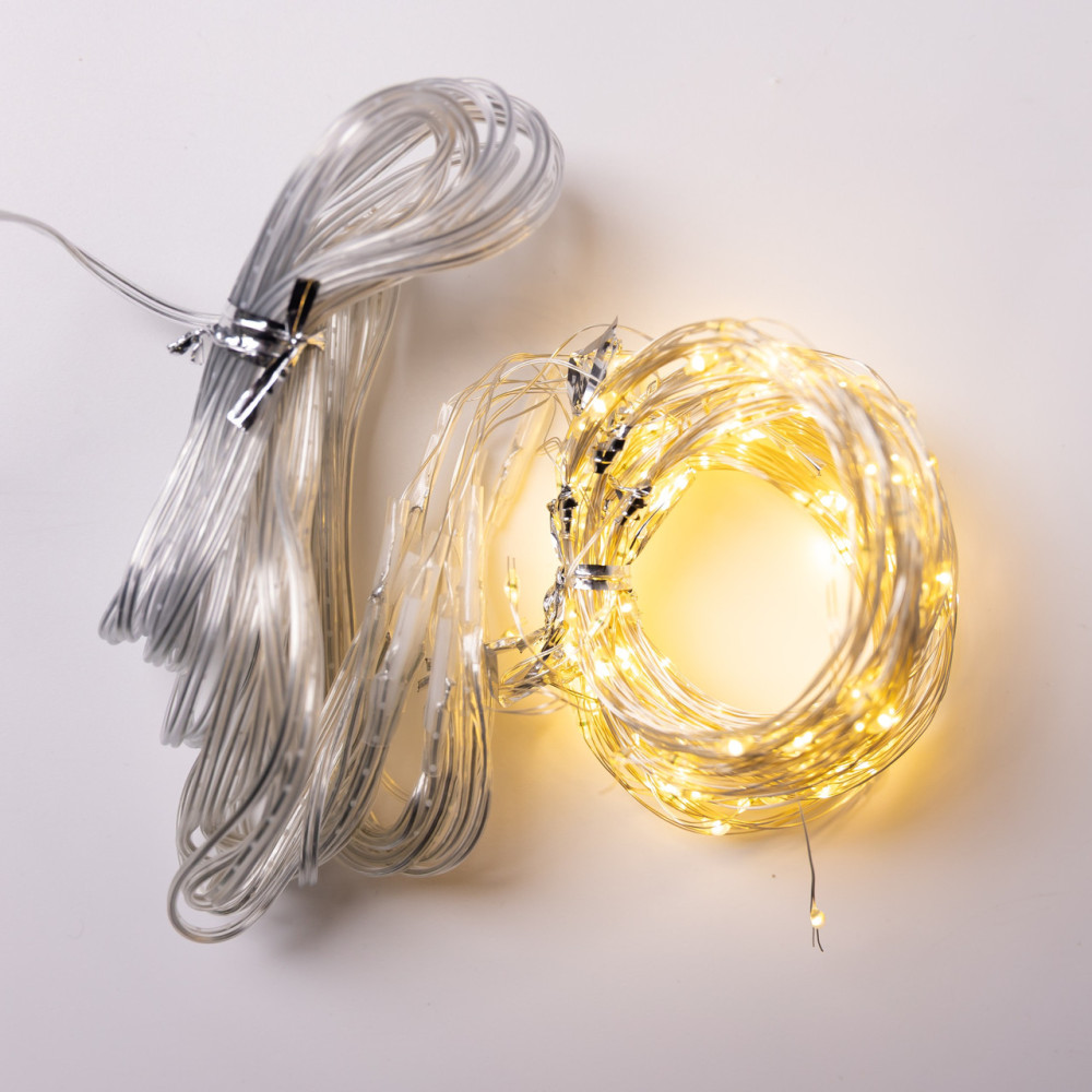 Изображение Гирлянда-штора Роса 300 LED 10 нитей 3*3 м USB GarlandoPro USB173308Y ИМ Light-Deco 8 