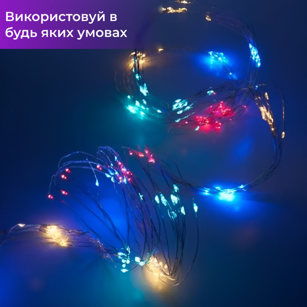 Изображение Гирлянда светодиодная конский хвост GarlandoPro 200LED Роса 2м 10 линий 173309ML ИМ Light-Deco 4 