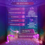 Изображение Гирлянда штора 2х2 м 240 LED светодиодная медный провод 8 нитей ZWM2240LEDML ИМ Light-Deco 4 