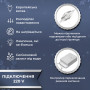 Изображение Гирлянда штора светодиодная GarlandoPro Роса 200LED 3х2м 10 линий 8 режимов гирлянда капля росы Белый 173303W ИМ Light-Deco 3 