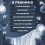 Изображение Гирлянда штора светодиодная GarlandoPro Роса 200LED 3х2м 10 линий 8 режимов гирлянда капля росы Белый 173303W ИМ Light-Deco 6 