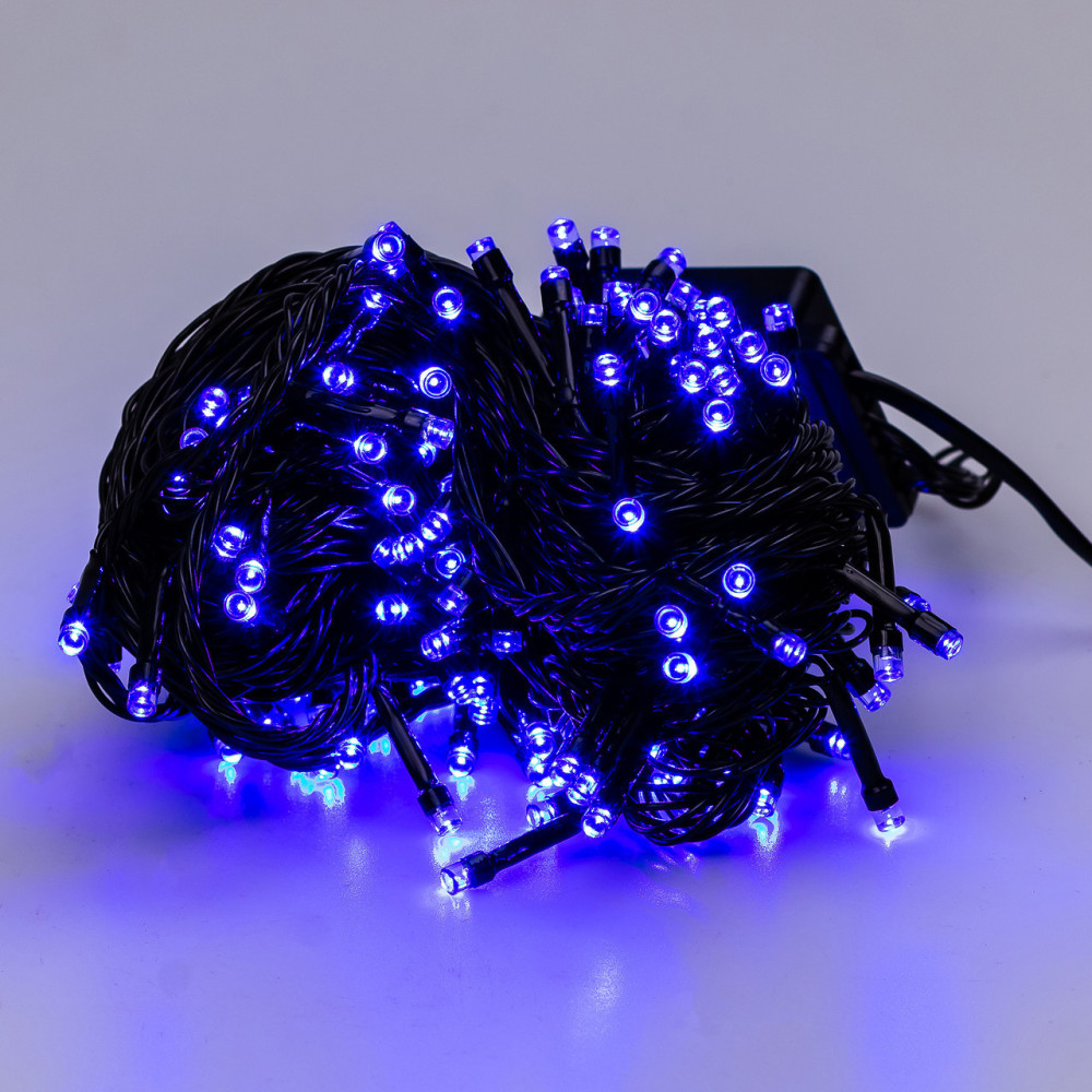 Изображение Гирлянда нить 14м на 161 LED лампочек светодиодная черный провод 8 режимов работы Синий M300LEDBL ИМ Light-Deco 6 