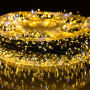 Зображення Новогодняя гирлянда комнатная роса 100 м 3000 LED Хвойная лапа зеленый провод Желтое сияние D3000L100MGY ИМ Light-Deco 1 