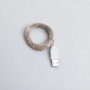 Изображение Гирлянда роса 10 метров USB на 100 led светодиодов капля белый провод желтая USB100L10MWY ИМ Light-Deco 5 