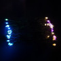 Изображение Гирлянда Конский хвост Мишура 1200 LED 20 нитей 2 м зеленая, мультиколор GarlandoPro D1200L2MGML ИМ Light-Deco 5 