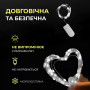 Изображение Светодиодная гирлянда Роса 5 метров на батарейках 50 led нить на зеленом проводе белая 50L5MGW ИМ Light-Deco 2 