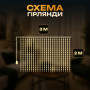 Изображение Гирлянда-штора Роса 200 LED 10 нитей 3*2 м USB Garlando USB173304Y ИМ Light-Deco 2 