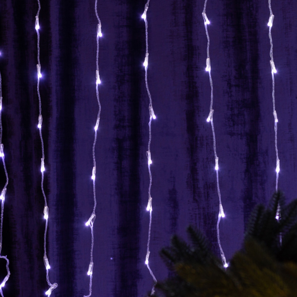 Изображение Гирлянда светодиодная GarlandoPro 270 LED Водопад 3х3 м 10 линий 8 режимов Белый 1733051W ИМ Light-Deco 8 