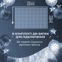 Изображение Гирлянда штора 3х2 м 144 LED светодиодная медный провод 16 нитей Белый ZWM2320LEDW ИМ Light-Deco 4 