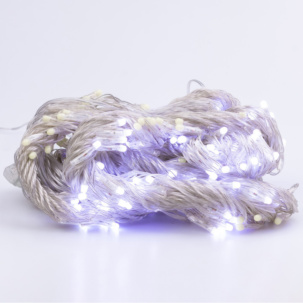 Изображение Гирлянда штора 3х2 м 144 LED светодиодная медный провод 16 нитей Белый ZWM2320LEDW ИМ Light-Deco 7 
